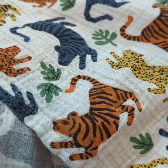 West Elm Wildcat Swaddling Blanket - Picture 1 of 3